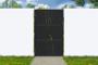 Matt black steel gate 1m NALI VELETA H.160cm main_image thumbnail