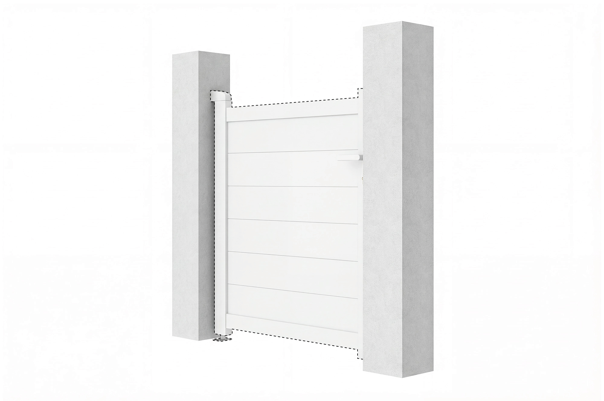 EIGER 100x115CM Weißes Torumkehrset 6