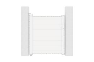 Kit d'inversion portillon coloris blanc EIGER 100x115CM 4