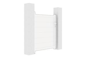 Kit d'inversion portillon coloris blanc EIGER 100x115CM 5