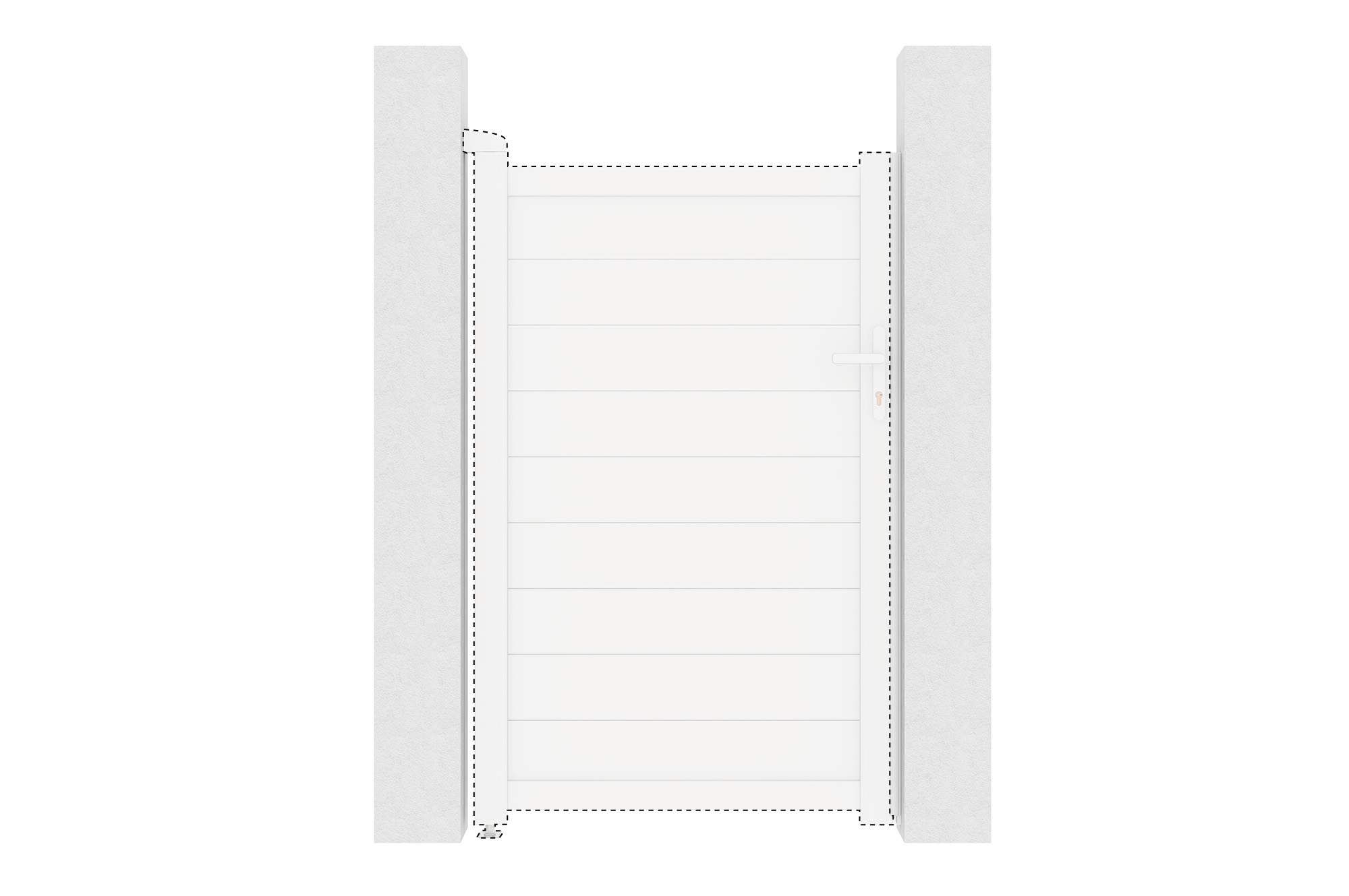 EIGER 100x160CM Weißes Torumkehrset 4