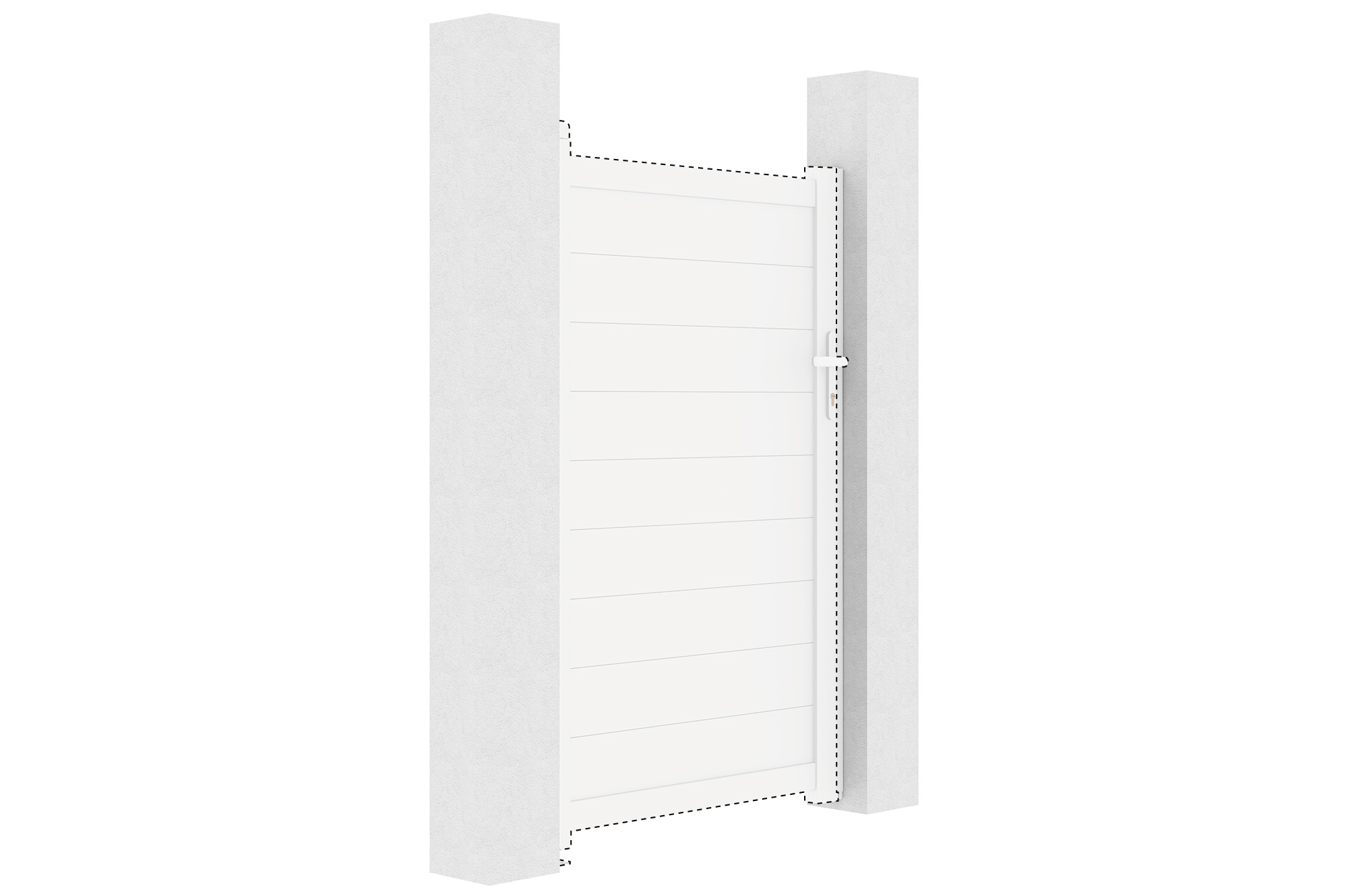 EIGER 100x160CM Weißes Torumkehrset 5