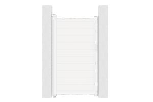 EIGER/Design 100x180CM White Gate Reversing Kit 4