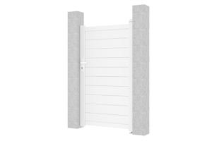 Vrata EIGER 1m, višina 180 cm, bel aluminij 3