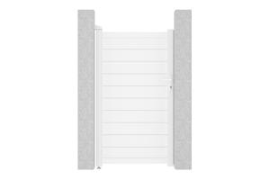 Vrata EIGER 1m, višina 180 cm, bel aluminij 6