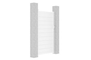 Vrata EIGER 1m, višina 180 cm, bel aluminij 8
