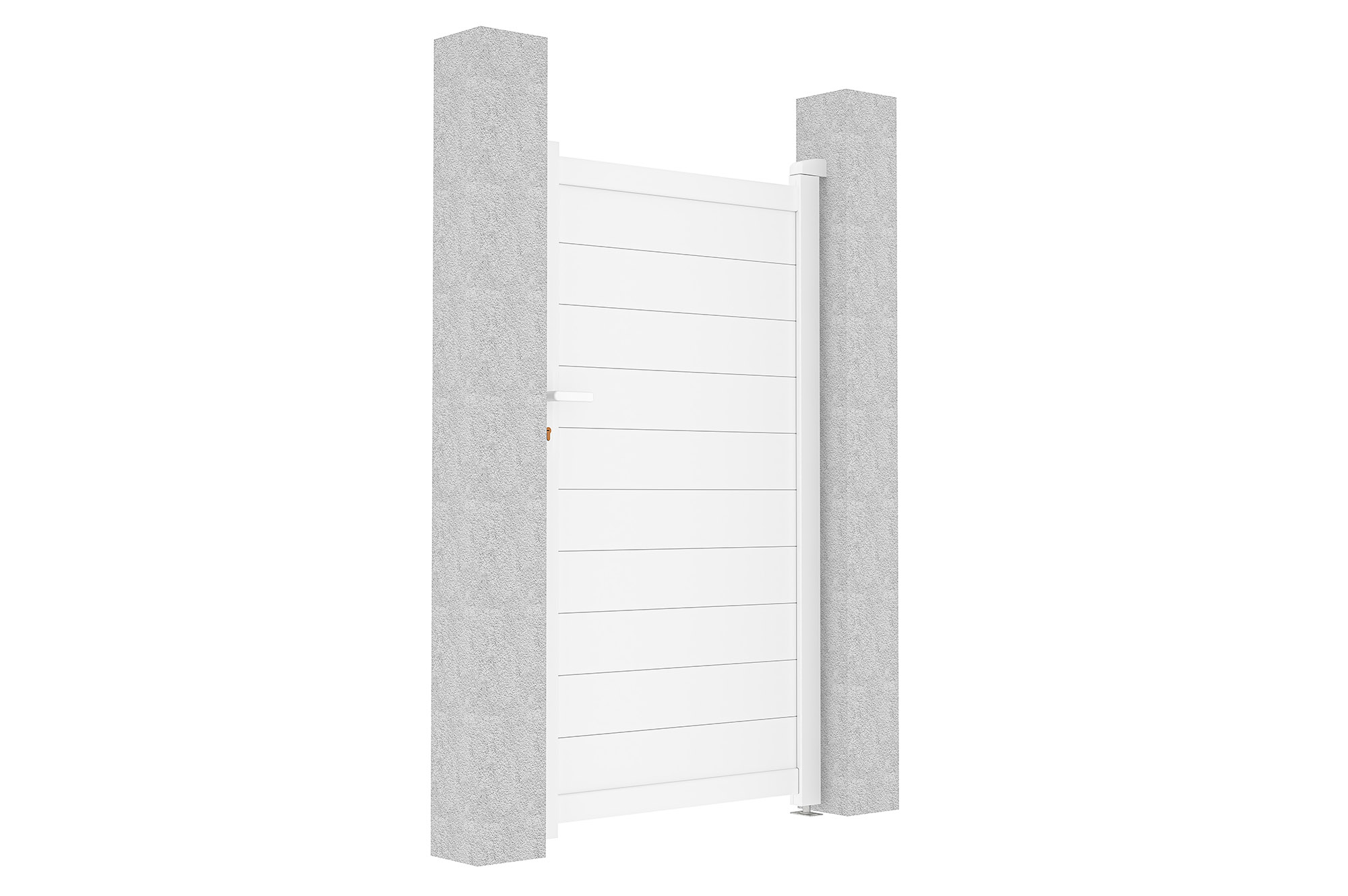 EIGER krilna vrata 3m V. 180cm + EIGER pješačka vrata 1m V. 180cm, bijeli aluminij 13