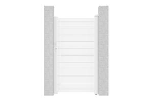 Brána EIGER 1m, výška 180 cm, biely hliník main image