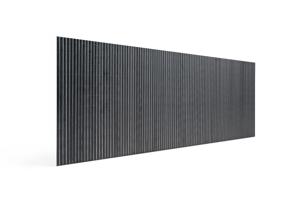 Σίτα από PVC με καλαμάκι διπλής όψης VISO, 3μ x 1,2μ, ανθρακί γκρι, με κουμπώματα 4