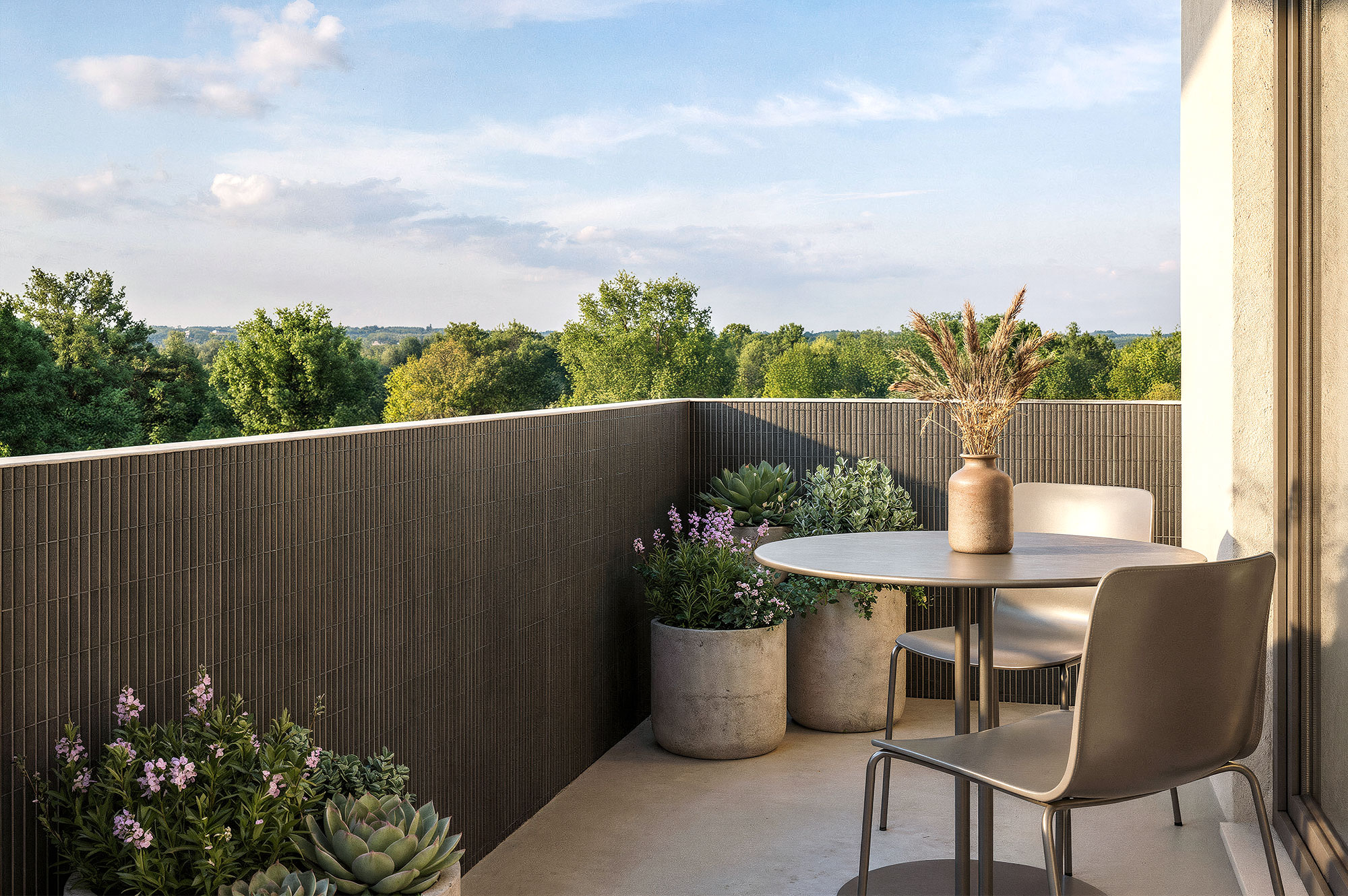 Bastone VISO in PVC L.5m x H.1.2m Grigio antracite 1