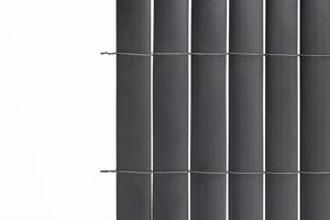 VISO kétoldalas PVC nádháló, 10 m hosszú x 1,2 m magas, antracit szürke, rögzítőkkel 12
