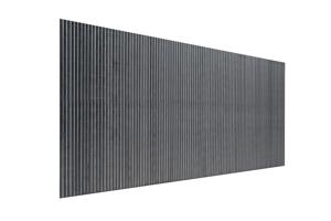 VISO dubbelsidig PVC-rörskärm, 3m x 1,5m, antracitgrå, med fästelement 4