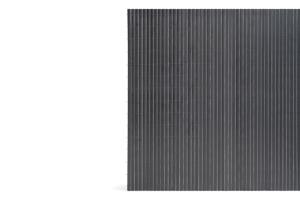 VISO dubbelsidig PVC-rörskärm, 3m x 1,5m, antracitgrå, med fästelement 10