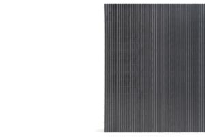VISO dubbelsidig PVC-rörskärm, 3m x 1,8m, antracitgrå, med fästelement 10