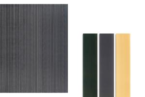 VISO dubbelsidig PVC-rörskärm, 5m x 1,8m, antracitgrå, med fästelement 8