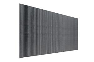 VISO dubbelsidig PVC-rörskärm, 5m x 1,8m, antracitgrå, med fästelement 4