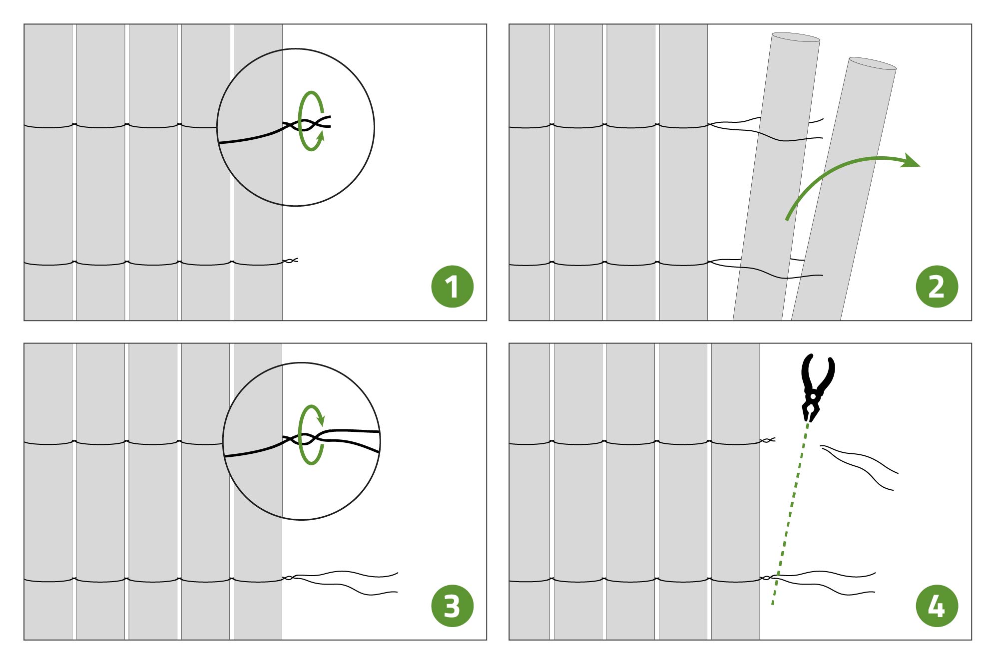 PVC rákosia sito VISO, dĺžka 8 m x výška 1,8 m, antracitovo sivá 7