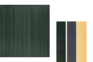 Tela de junco dupla face VISO em PVC, 5m de comprimento x 1,5m de altura, verde, com fixadores. 8