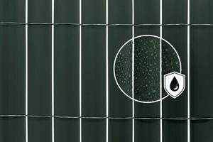 Tela de junco dupla face VISO em PVC, 8m x 1,5m, verde, com fixadores. 5