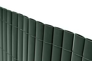 VISO double-sided PVC reed screen, 5m x 1.8m, green, with fasteners 12