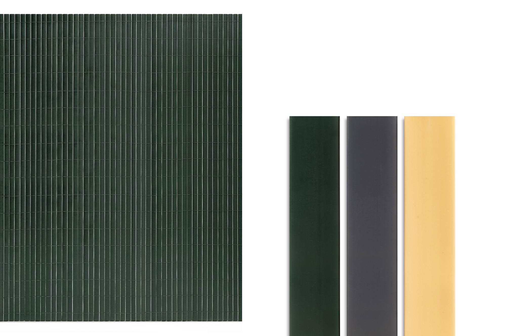 Pantalla de caña de PVC VISO, 8 m x 1,8 m, verde 8