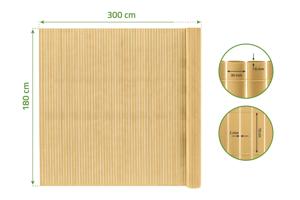 VISO double-sided PVC reed screen, 3m x 1.8m, beige, with fasteners 3