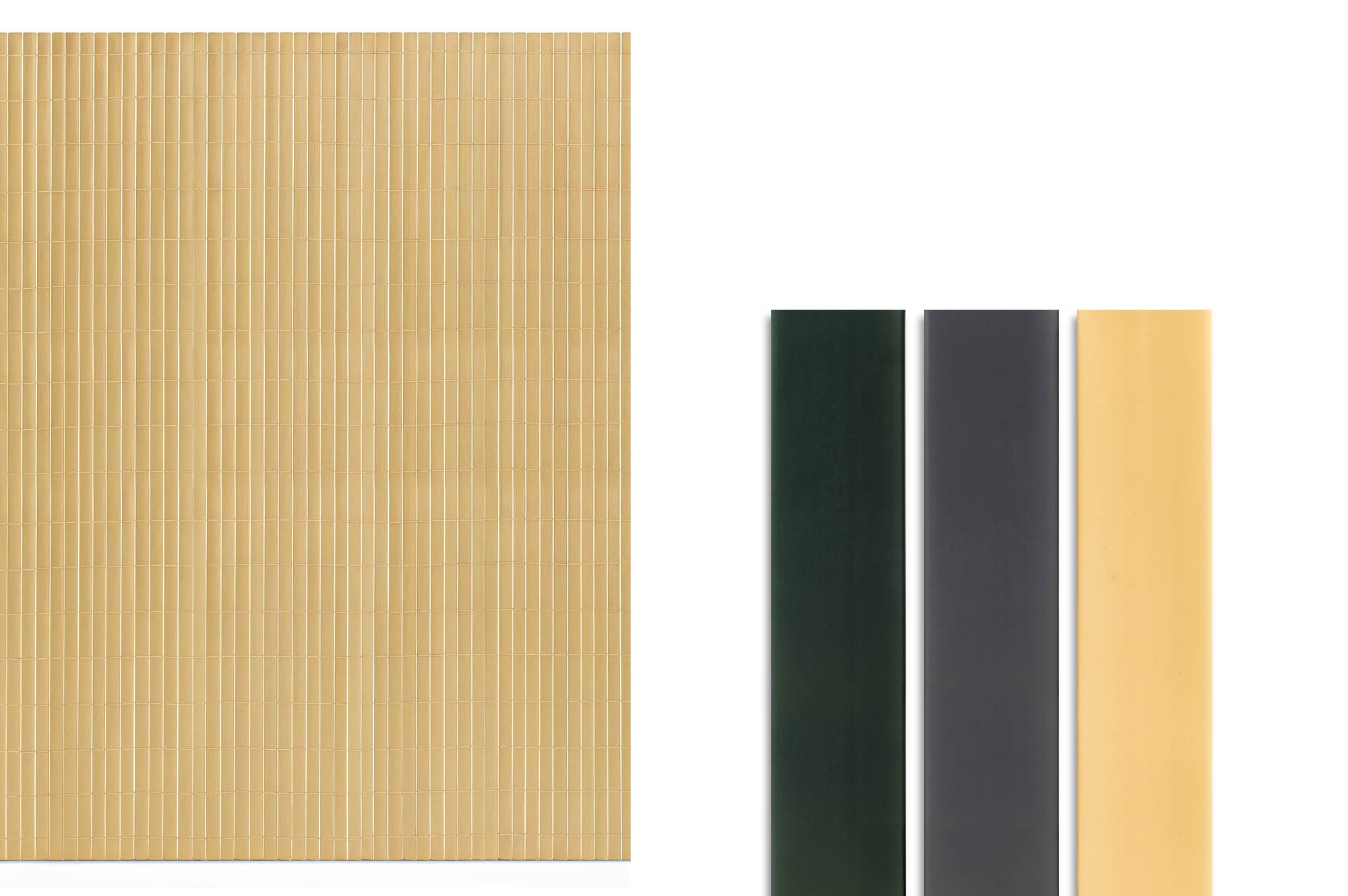 VISO PVC-Schilfschirm, 3 m breit x 1,8 m hoch, beige 8