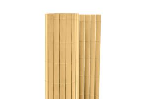 VISO dvipusis PVC nendrinis tinklelis, 10 m ilgio x 1,5 m aukščio, smėlio spalvos, su tvirtinimo detalėmis 9