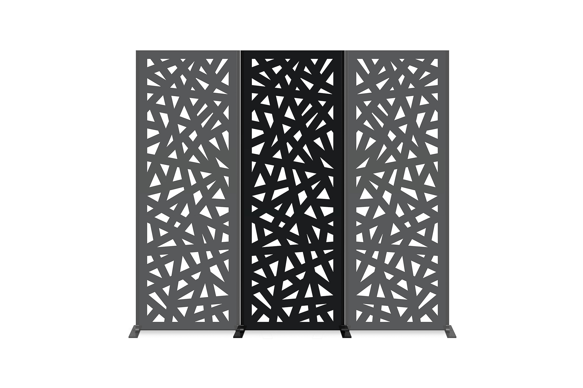 RUIVO Dekorplatte, schwarz, H. 160 cm, vollflächiges Muster 9