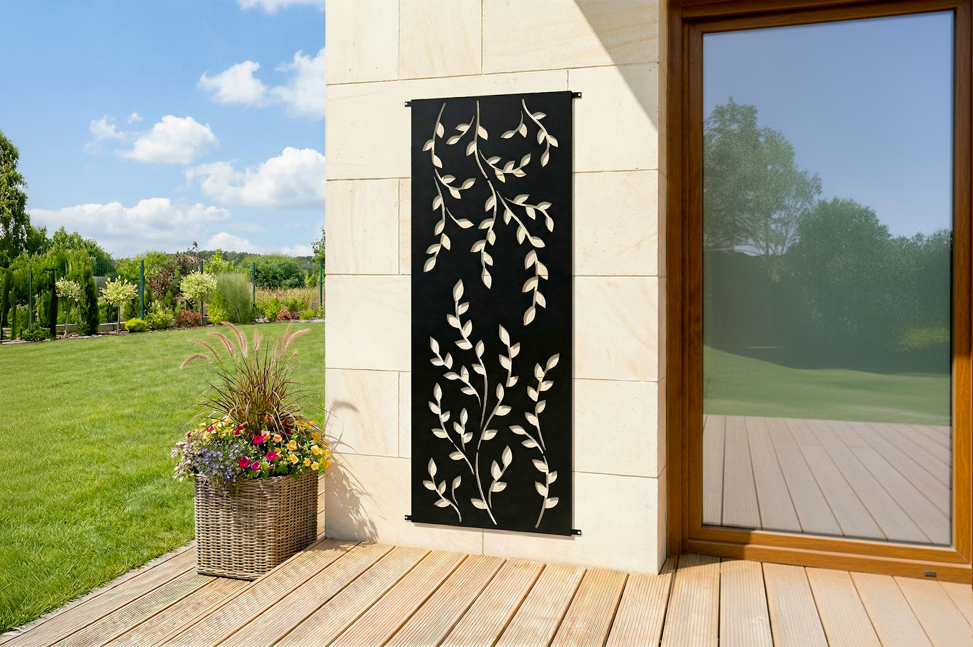 3 kpl FOLYA-koristepaneeleita, 160 cm korkea, täyskuvioinen 6