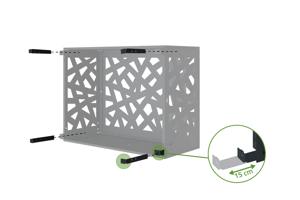 Cache clim & pompe à chaleur AMARO RUIVO Acier avec face inférieure - Taille S 8