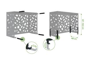 Cache clim & pompe à chaleur AMARO RUIVO Acier - Taille M 9