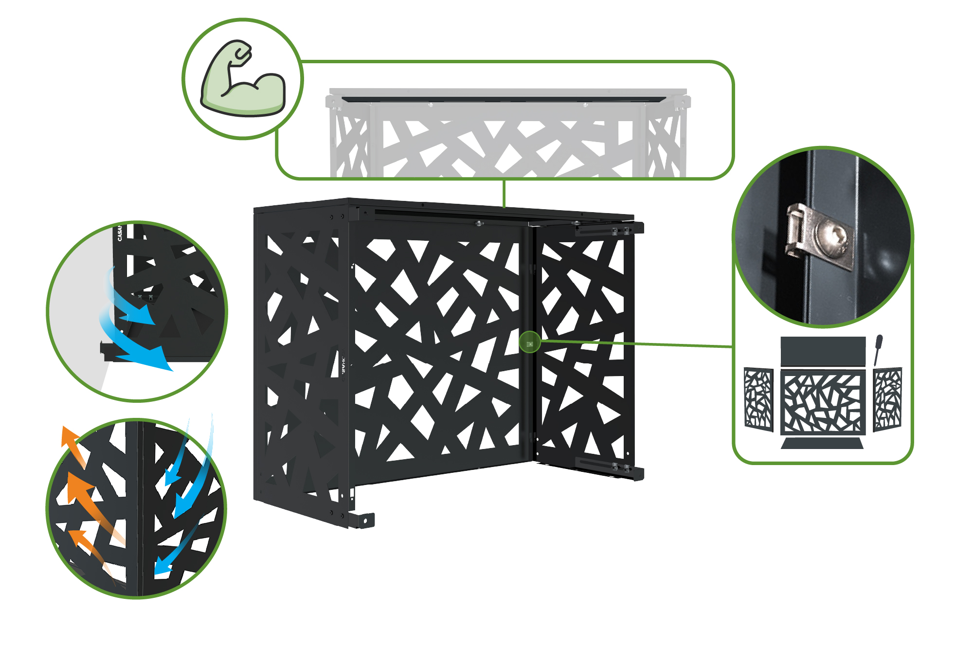 Κάλυμμα κλιματιστικού Amaro Ruivo - Μέγεθος M 10