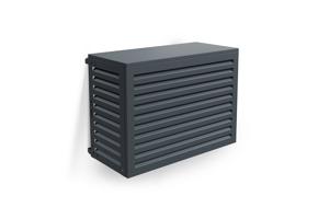 Cache clim & pompe à chaleur ANETO aluminium gris - taille S 2