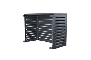 Cache clim & pompe à chaleur ANETO aluminium gris - taille S 5