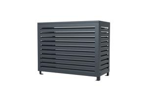 Cache clim & pompe à chaleur ANETO aluminium gris - taille S 15