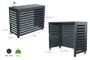Aneto grijze aluminium airconditioninghoes - maat S 3