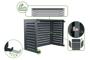 Aneto grijze aluminium airconditioninghoes - maat S 9