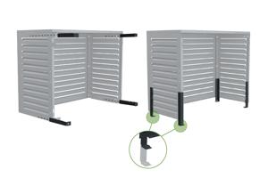 Skydd För Luftkonditionering Och Värmepump ANETO Aluminium Grå - Storlek M 8