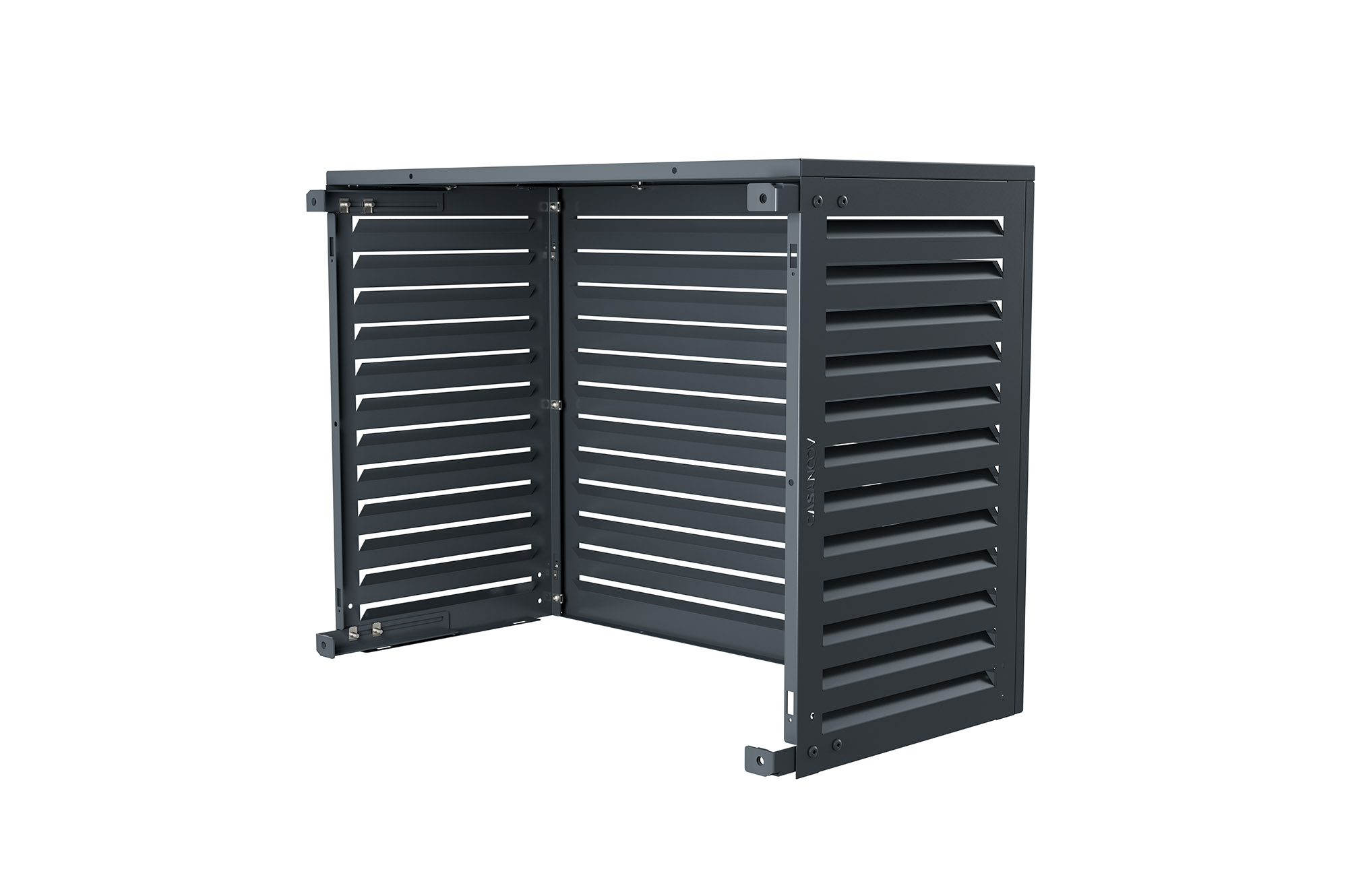 Aneto grijze aluminium airconditioninghoes - maat M 5