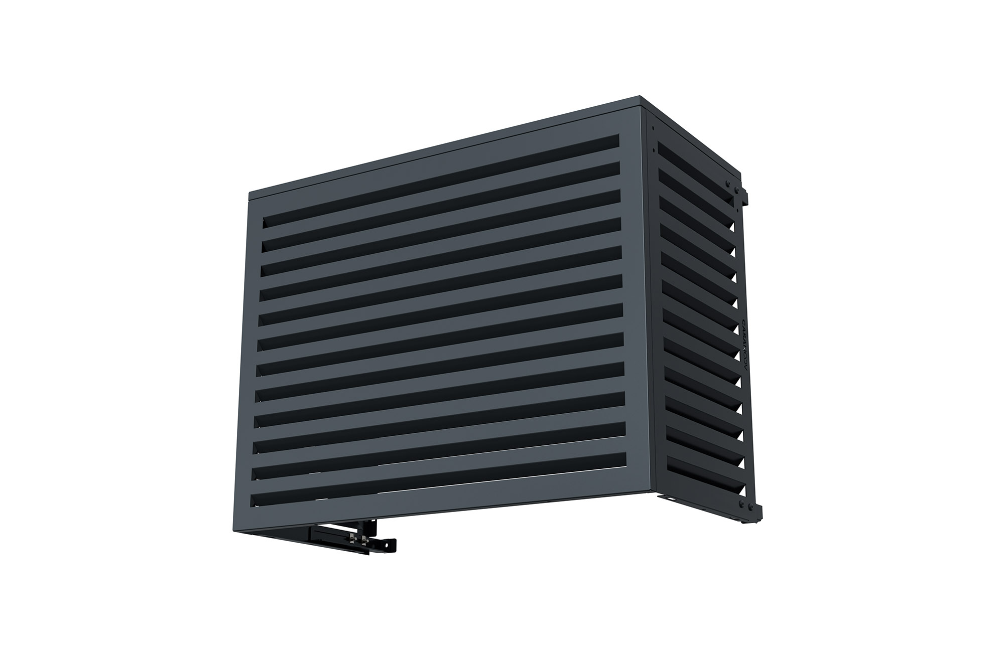 Aneto grijze aluminium airconditioninghoes - maat M 14