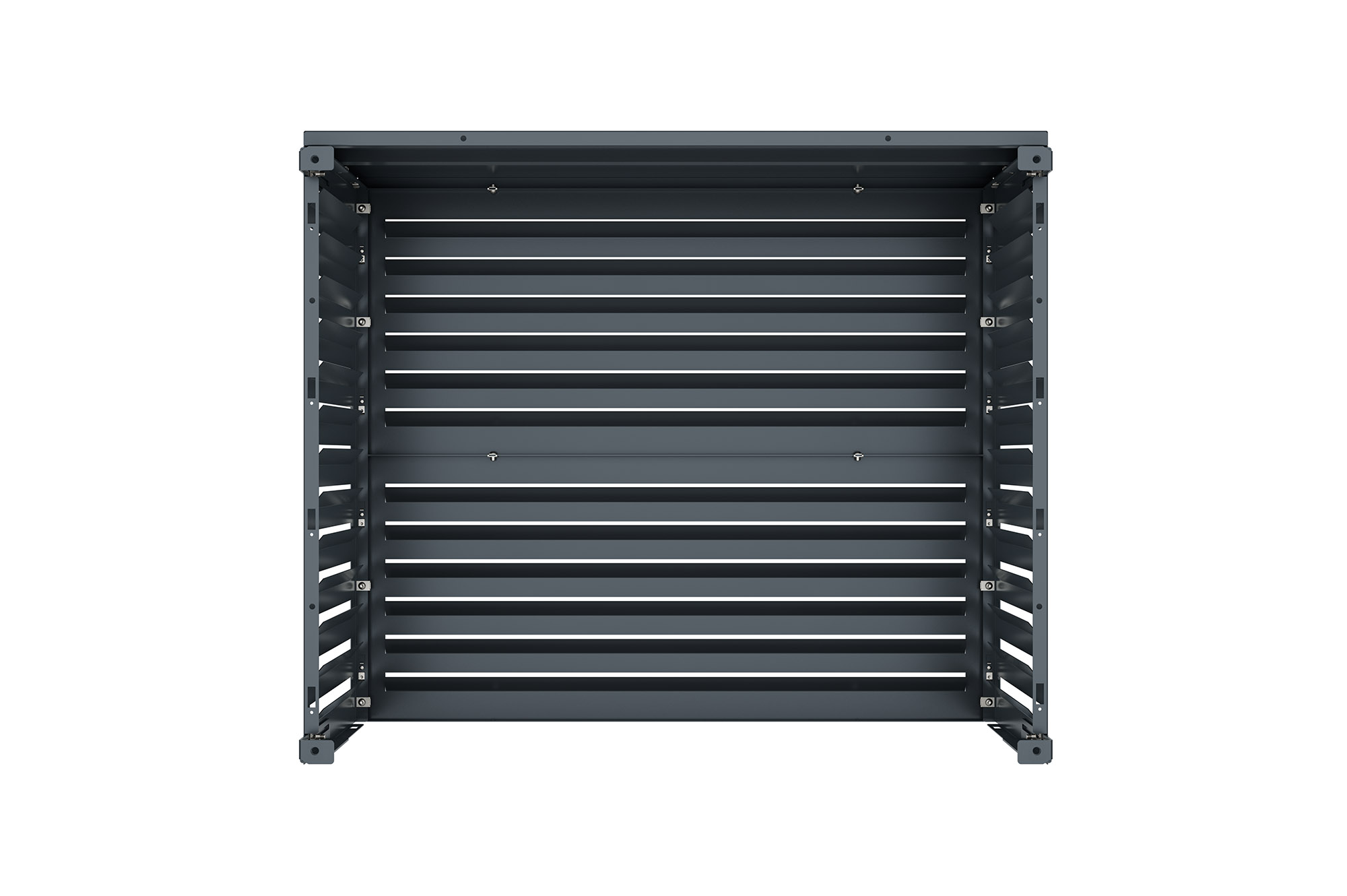 Aneto grey aluminum air conditioner cover - size L 6