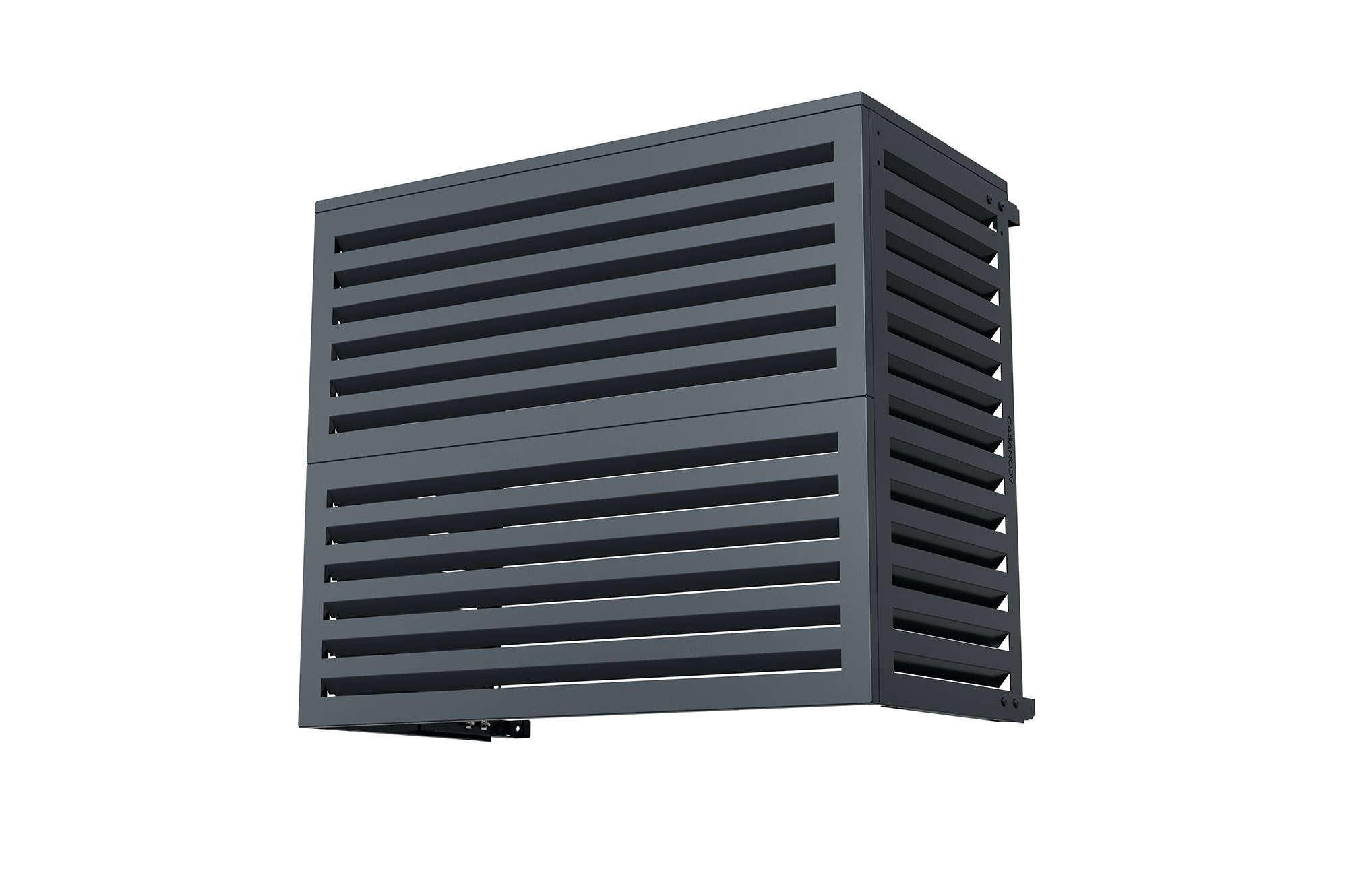 Aneto grey aluminum air conditioner cover - size L 14