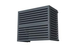 Cache clim & pompe à chaleur ANETO aluminium gris - taille L 14