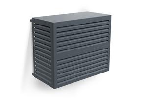 Cache clim & pompe à chaleur ANETO aluminium gris - taille L 2