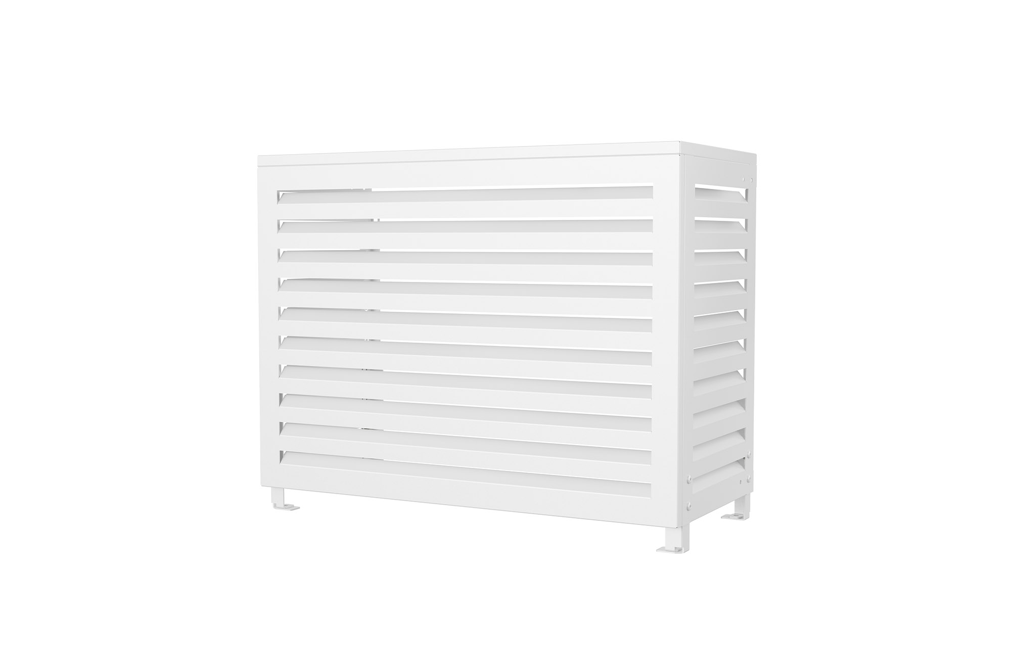 Aneto white aluminum air conditioning cover - size S 15