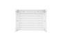 Aneto white aluminum air conditioning cover - size S 6