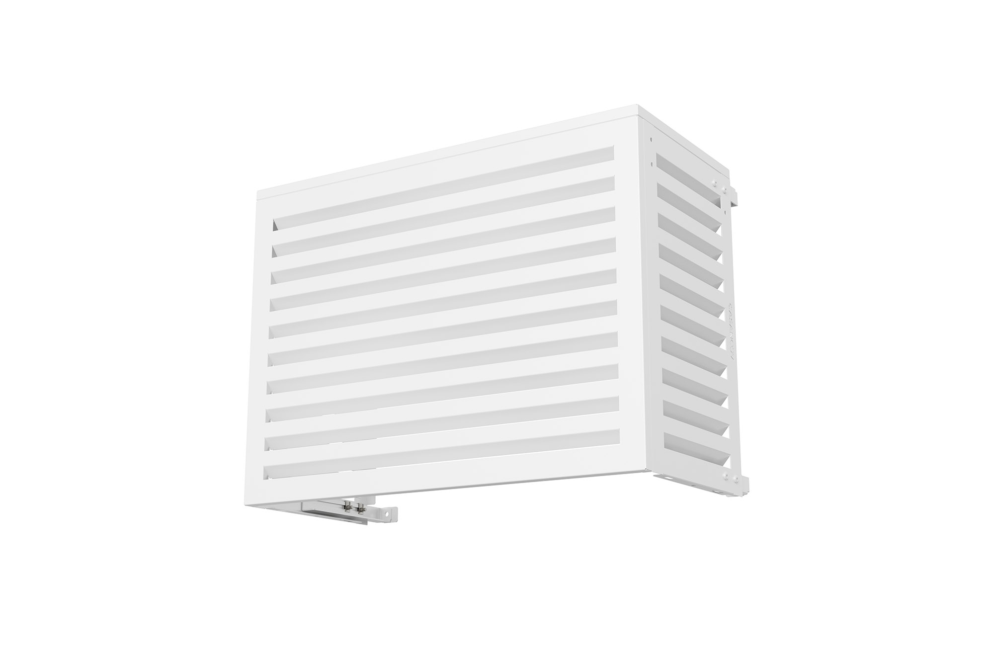 Aneto white aluminum air conditioning cover - size S 14