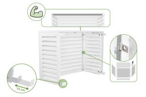 Airco- & Warmtepomp Ombouw ANETO Aluminium Wit - Maat S 9