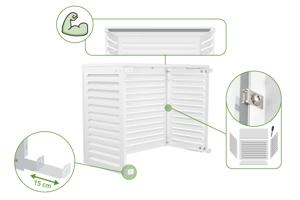 Air Conditioner & Heat Pump Cover ANETO Aluminium White - Size M 10